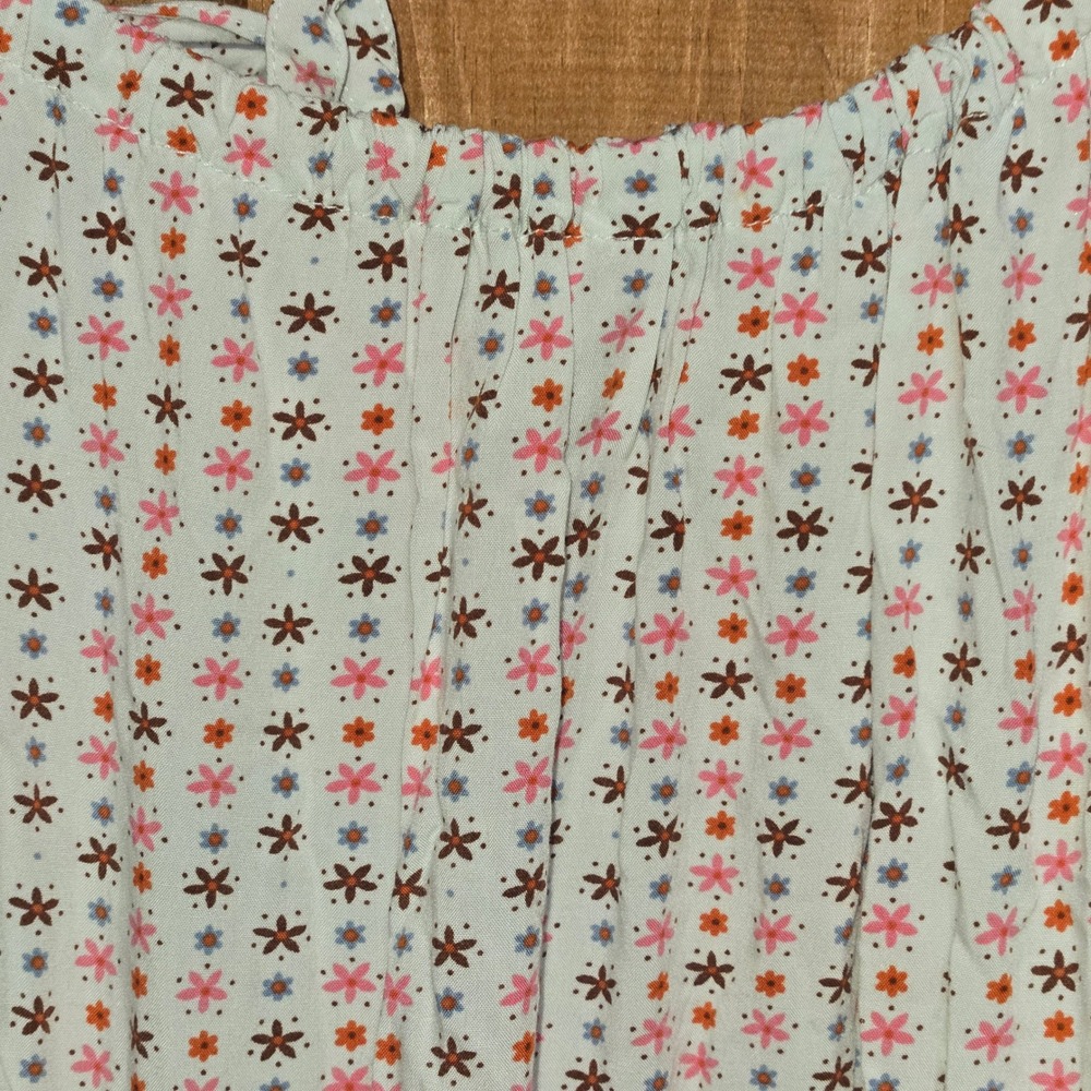 Old Navy Womens Floral‎ Halter Maxi Dress White Pink Orange Blue Size Medium